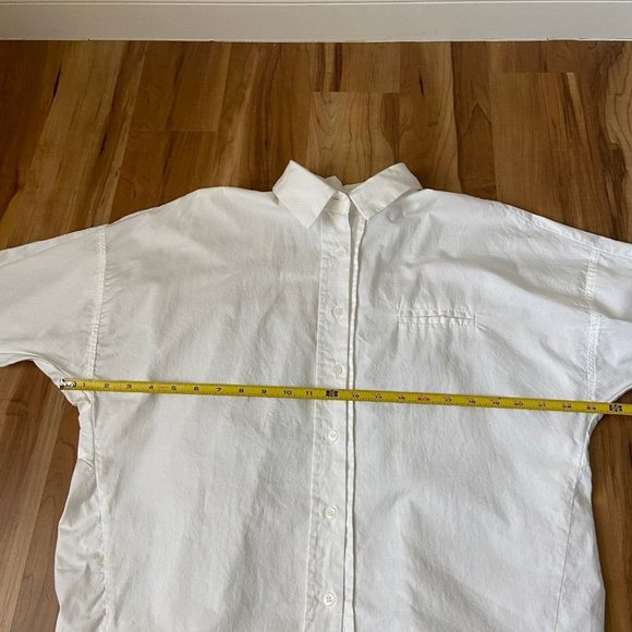 Me You Women Dolman Sleeves White Casual Button Front Shirt Sz: Small High Low - Picture 9 of 12